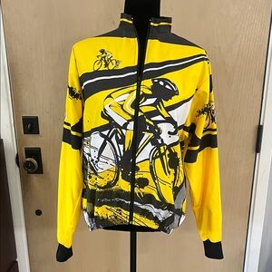 Yellow cycling jacket men’s S, women’s L